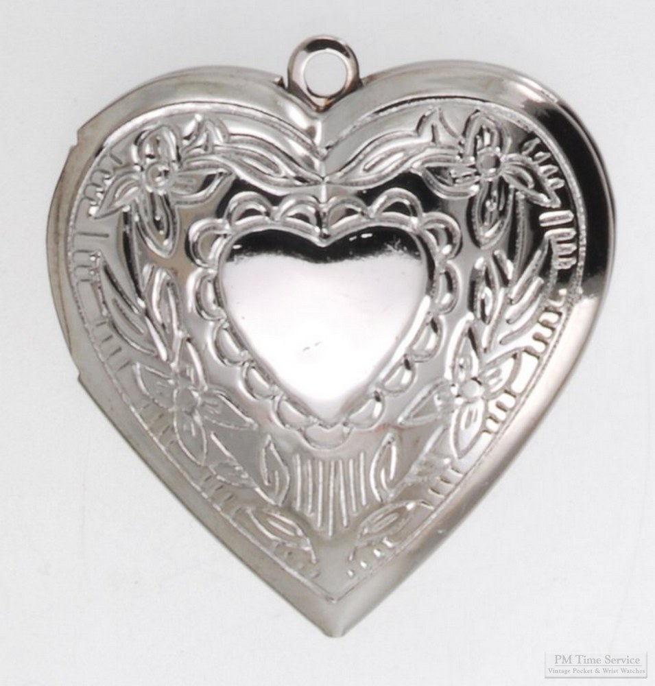 Heart shaped engraved locket with matching necklace option | eBay