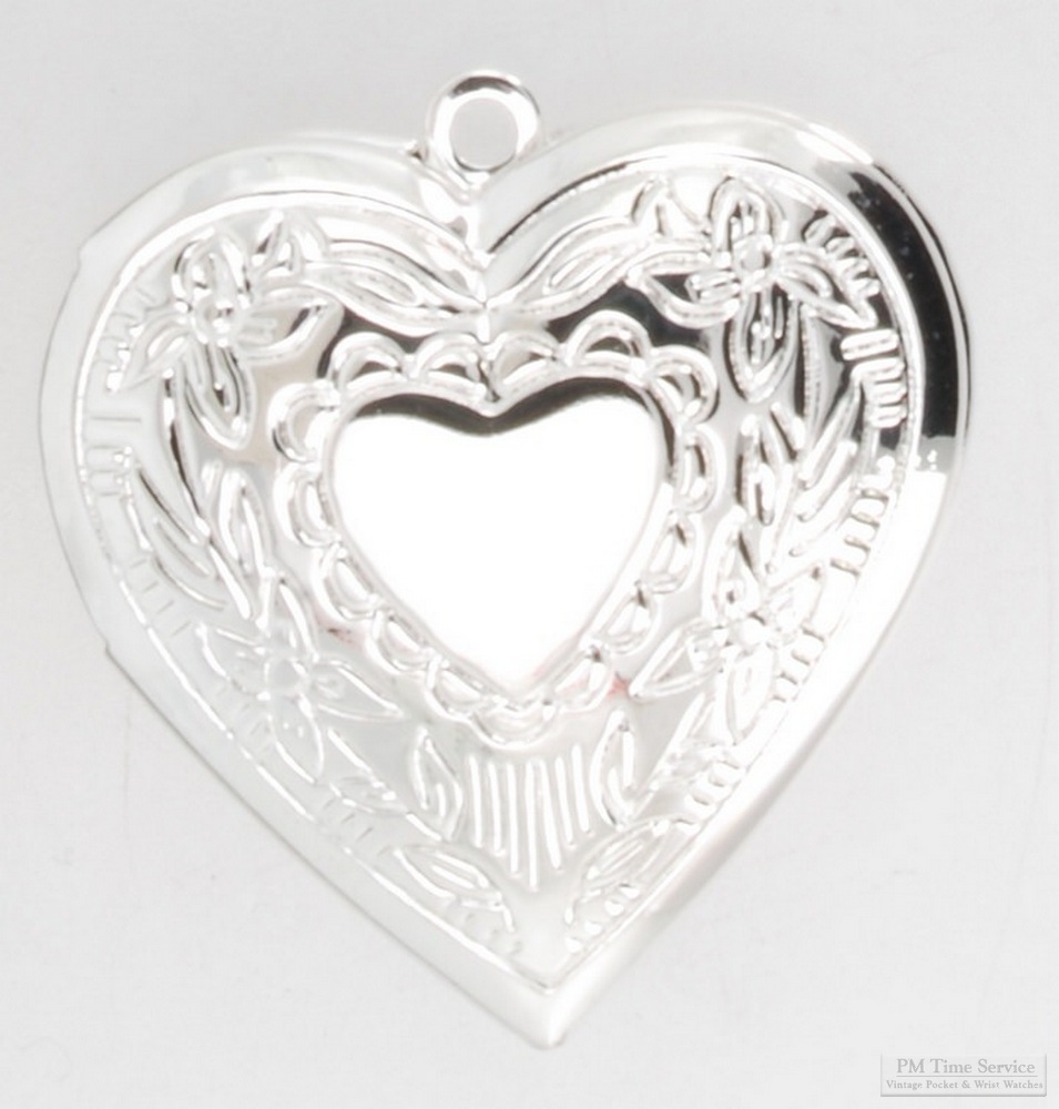 Heart shaped engraved locket with matching necklace option | eBay